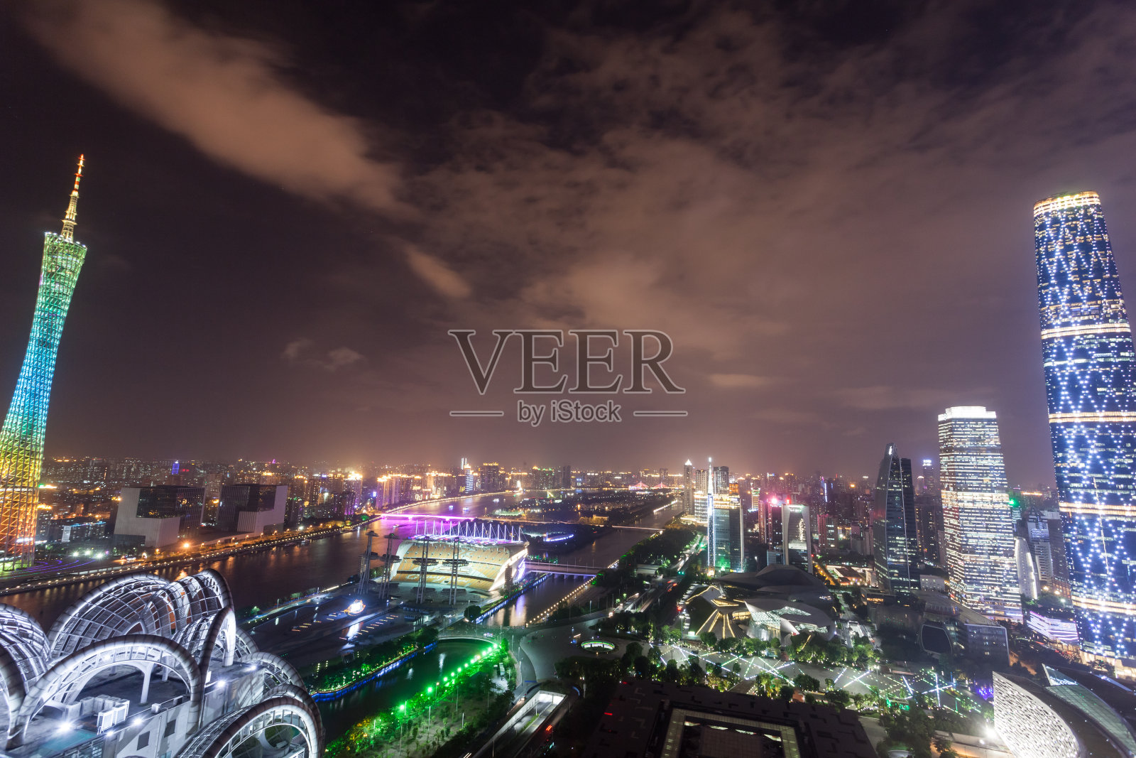 广州地标高架景观照片摄影图片