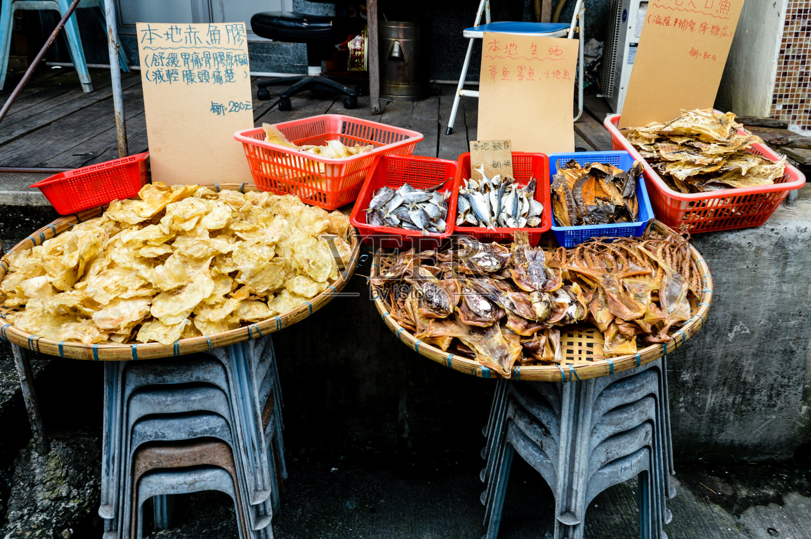 香港的鱼干小吃照片摄影图片