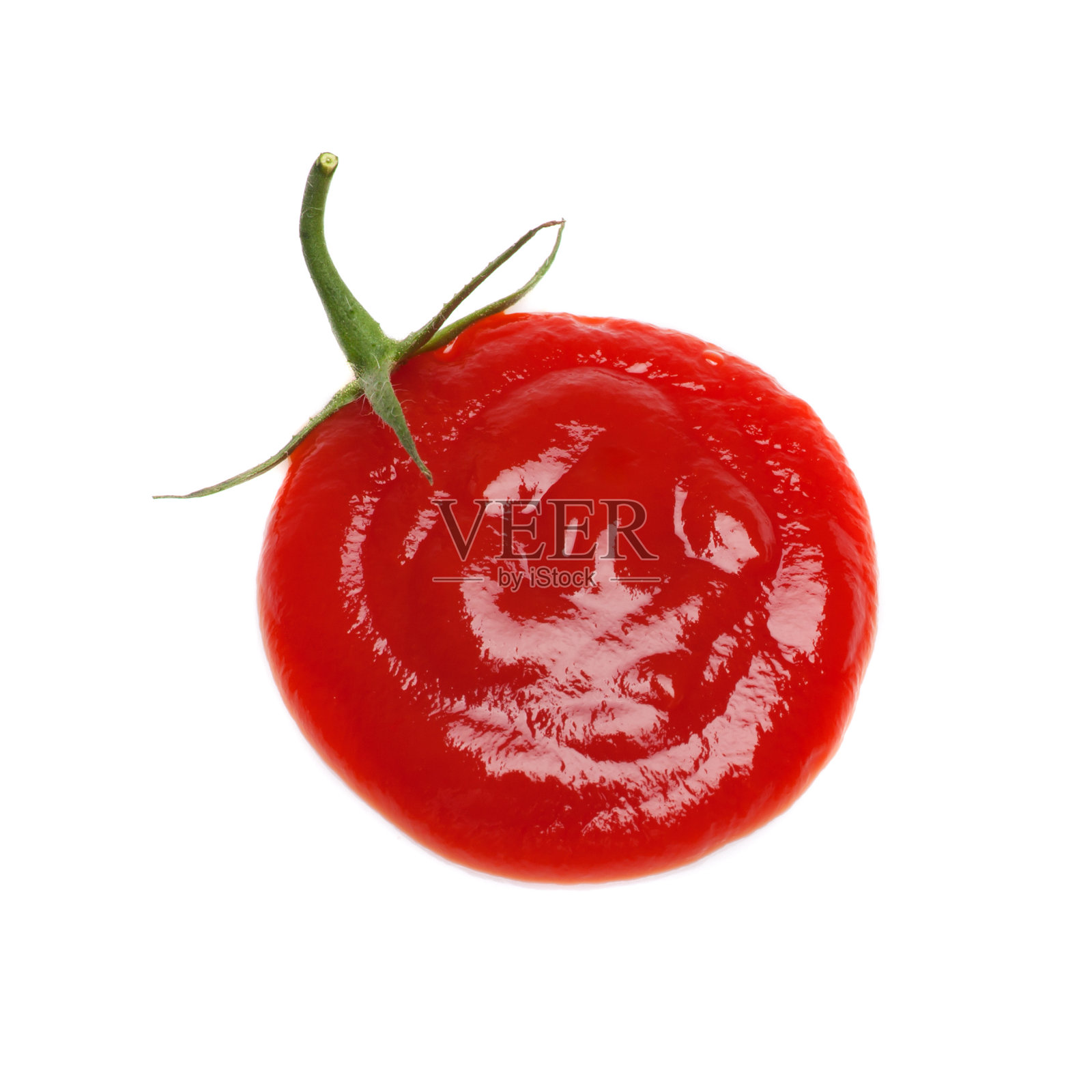 把番茄酱沾成番茄。照片摄影图片