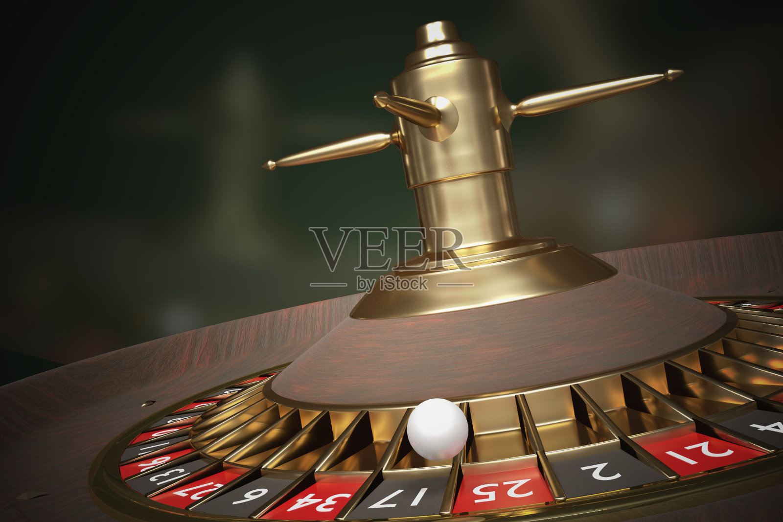 3D渲染的插图赌场轮盘赌。赌博的概念。插画图片素材