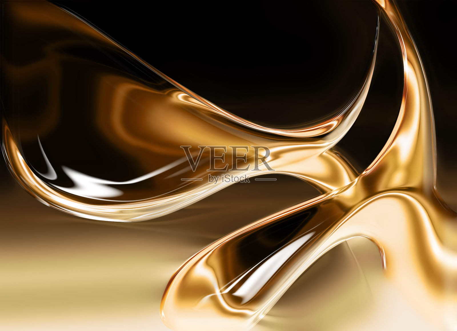 液体黄金插画图片素材