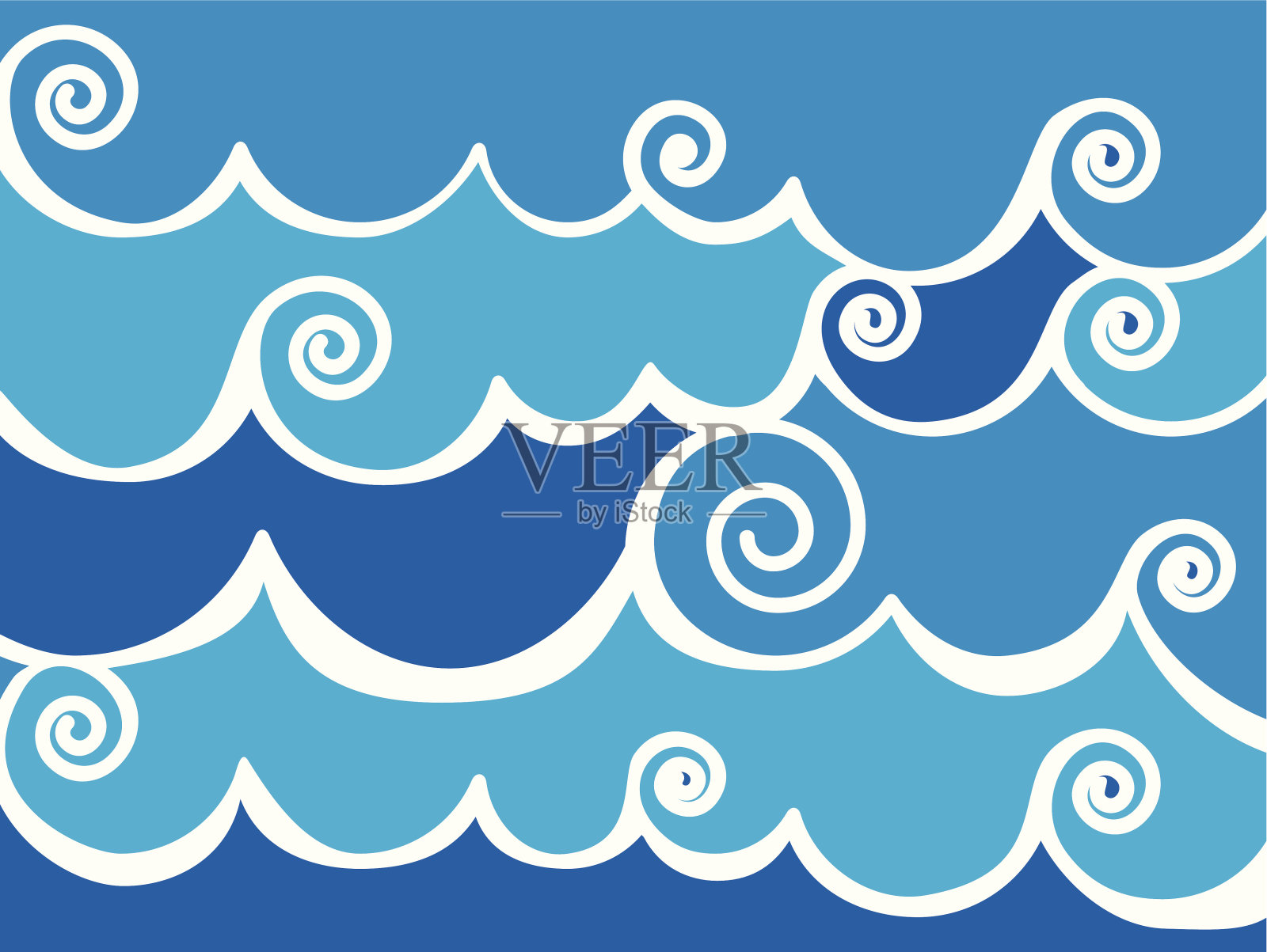 海（矢量）插画图片素材