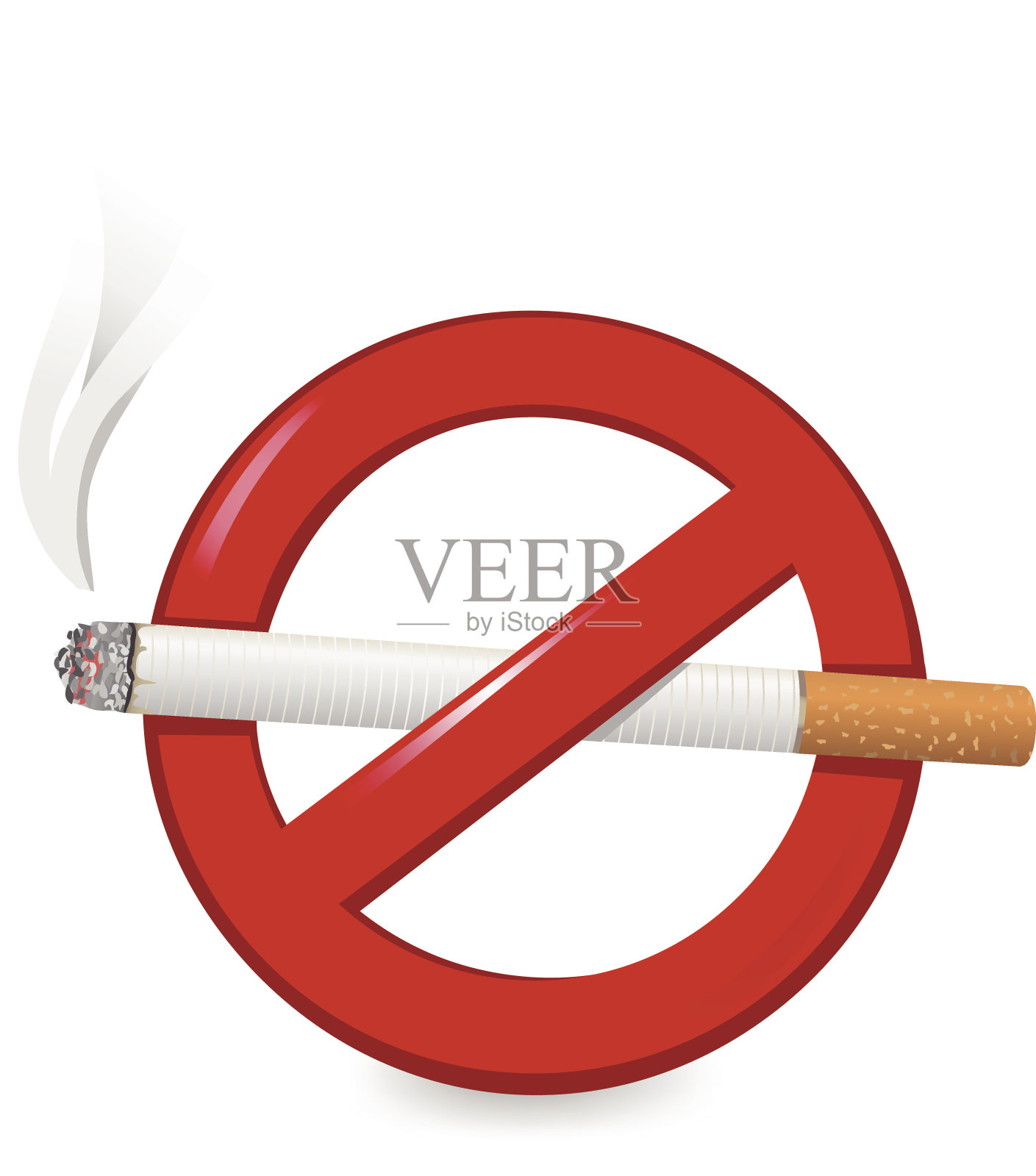 禁止吸烟插画图片素材