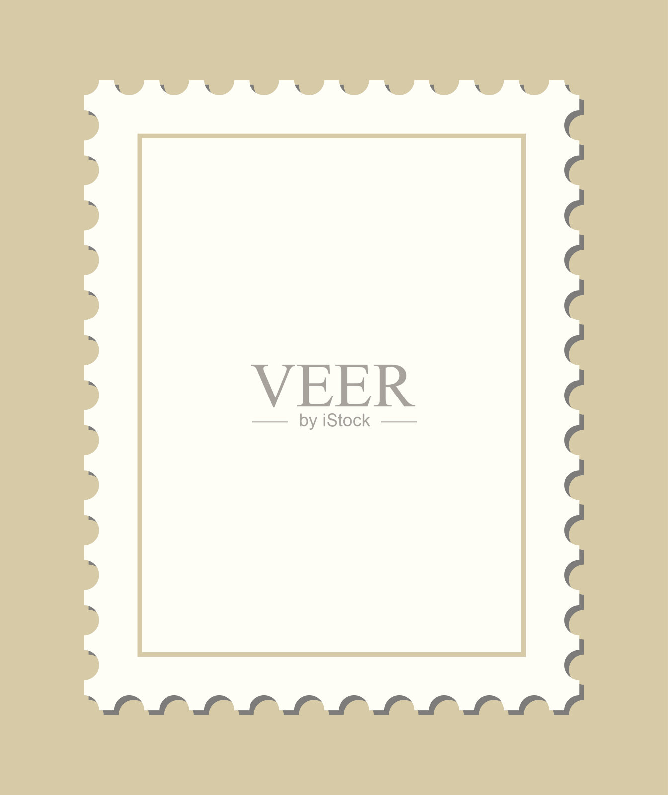空白的邮票设计元素图片