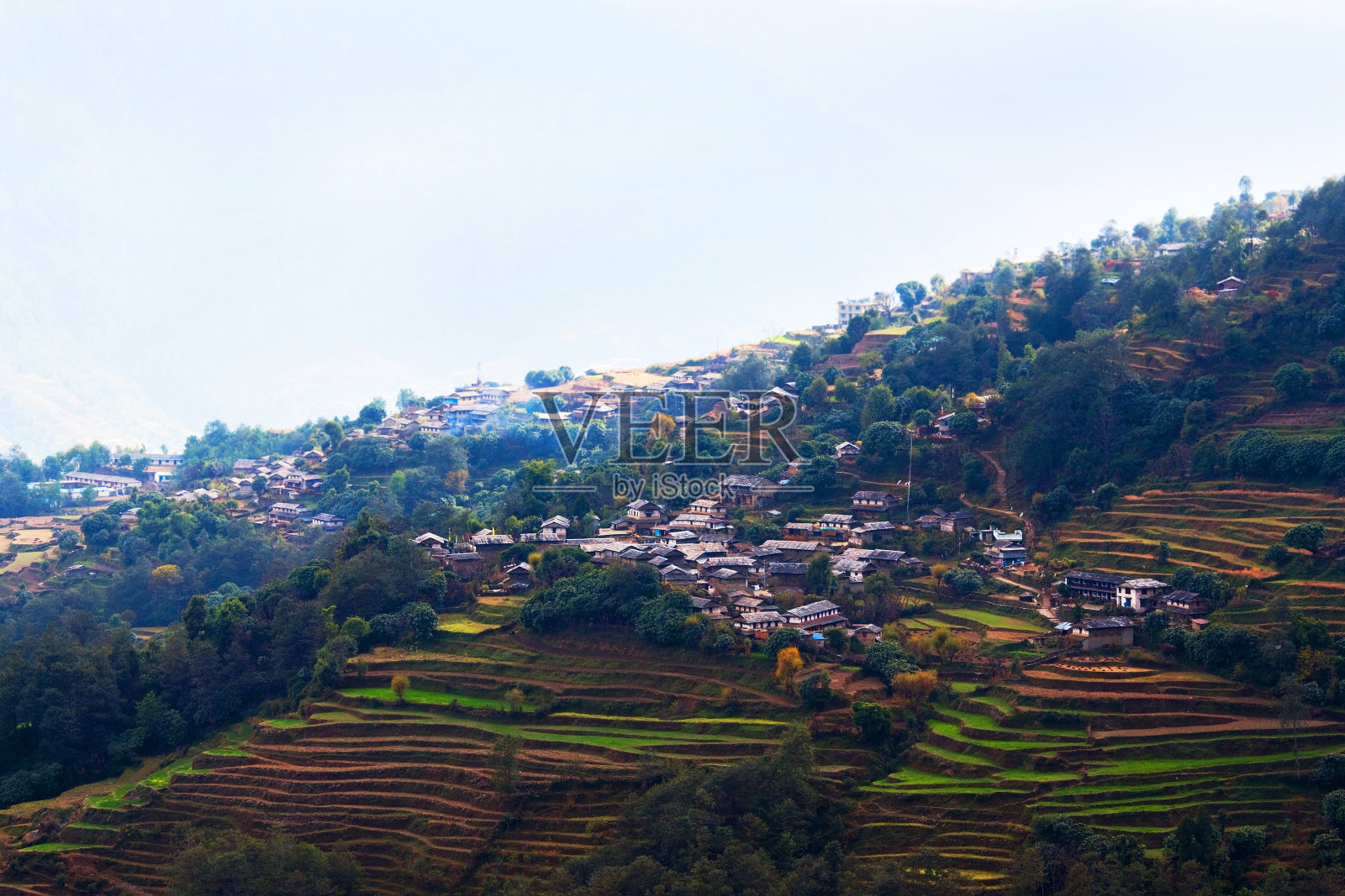 Ghandruk村,尼泊尔照片摄影图片