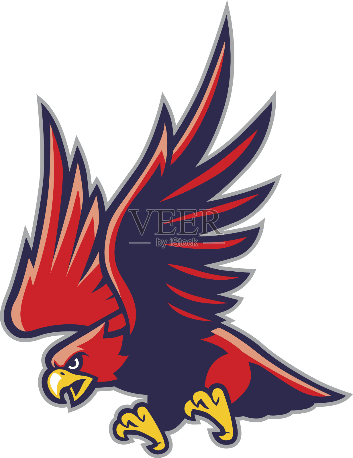 鹰的吉祥物设计元素图片
