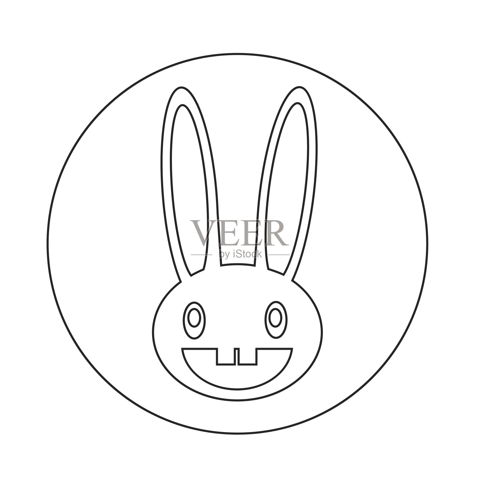 兔子图标设计元素图片