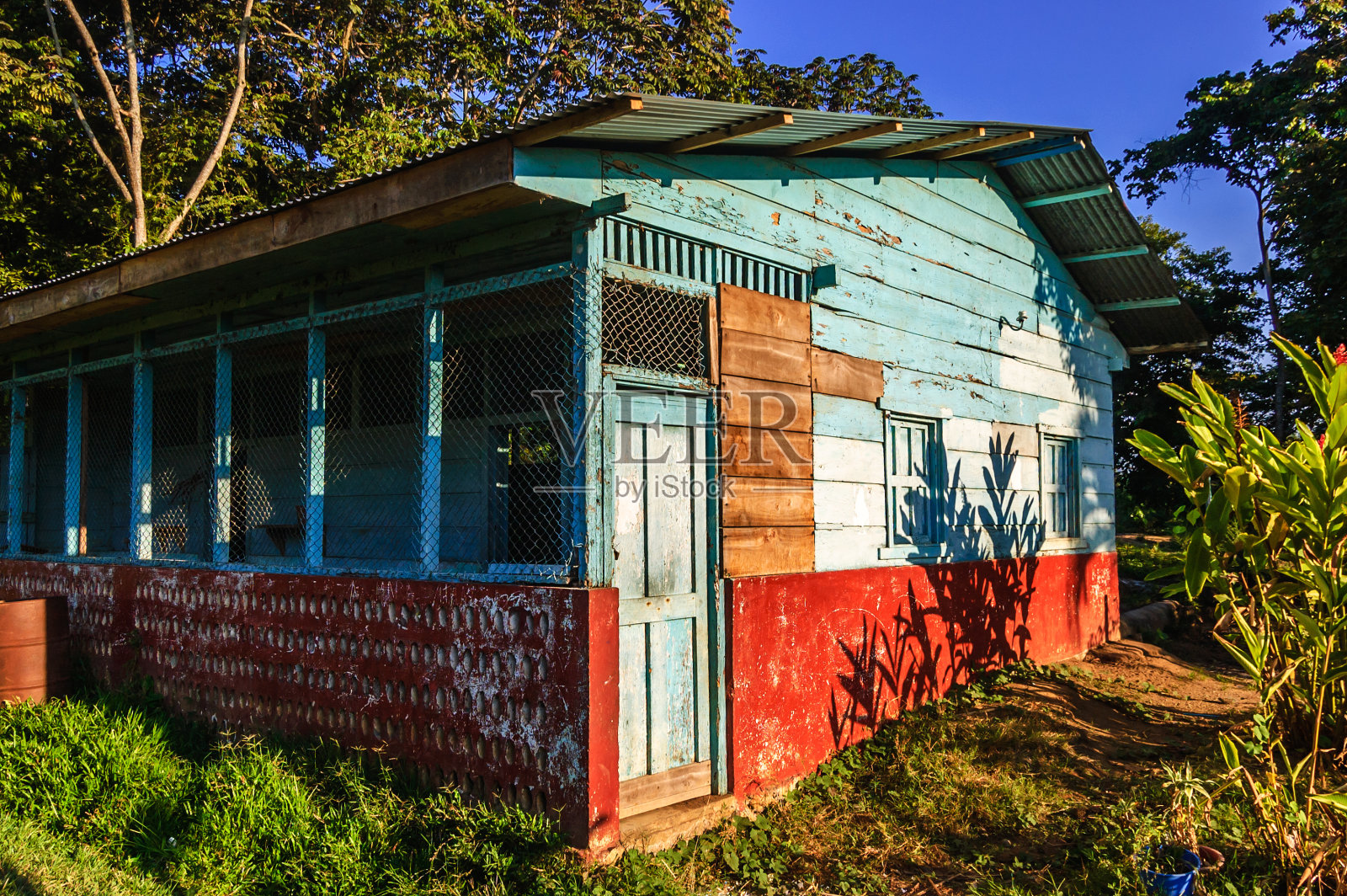 危地马拉五颜六色的附属建筑照片摄影图片