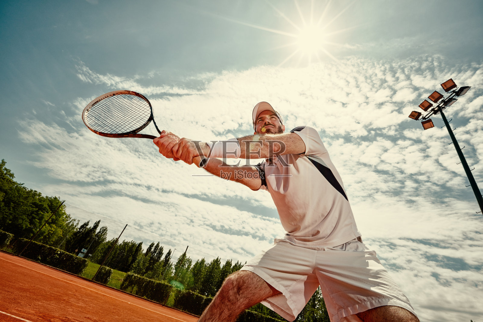 网球运动员打网球照片摄影图片