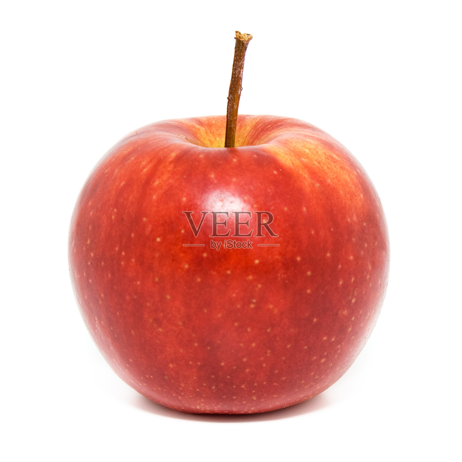 白色背景上成熟的红苹果。照片摄影图片