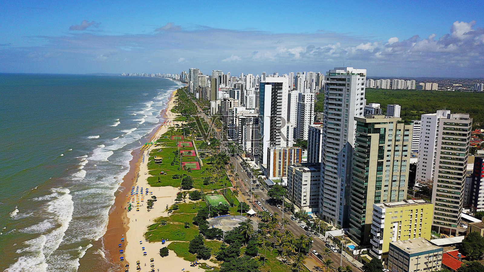 巴西伯南布科，累西腓，波拉维亚海滩照片摄影图片