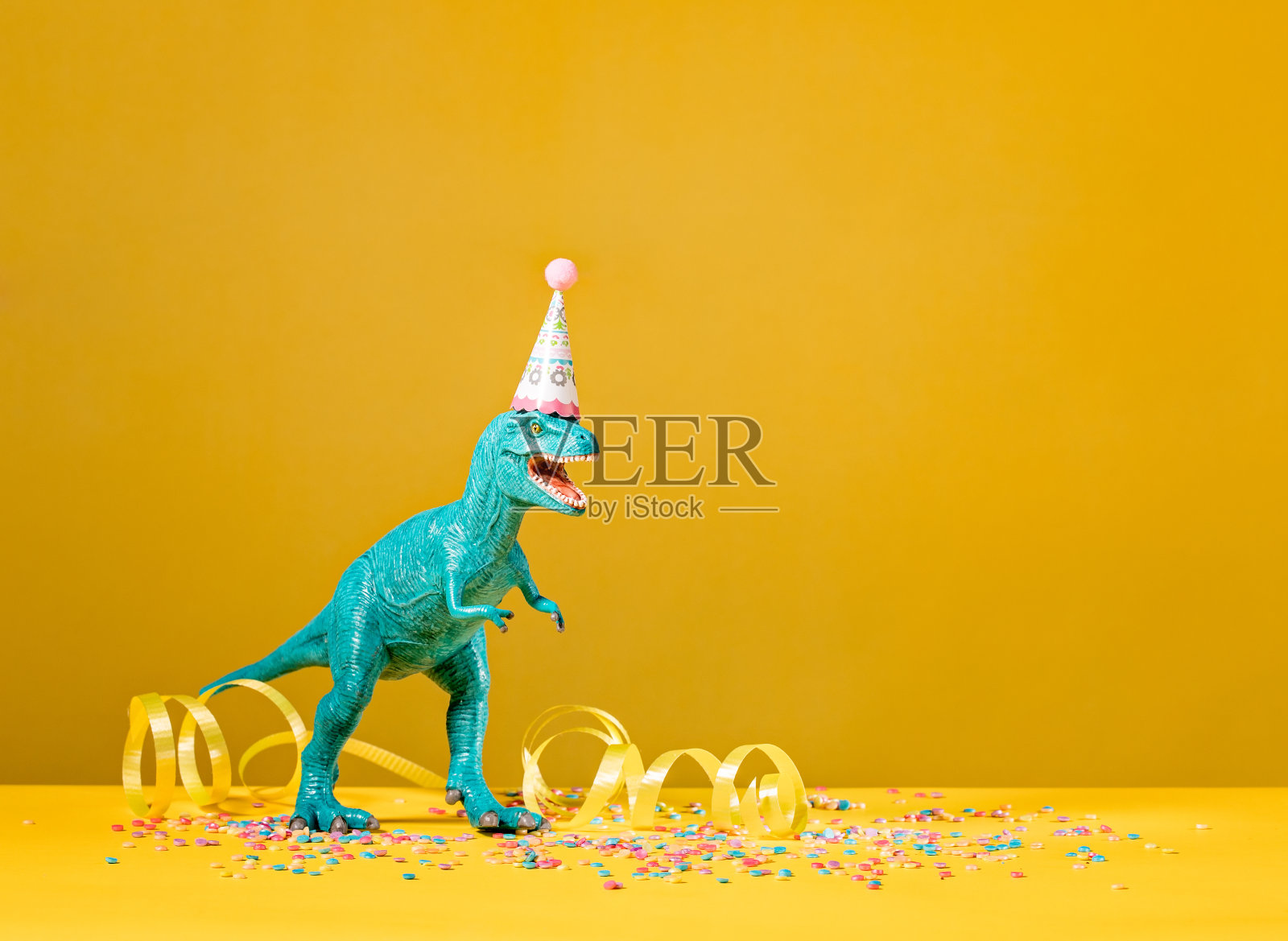 恐龙的生日聚会照片摄影图片