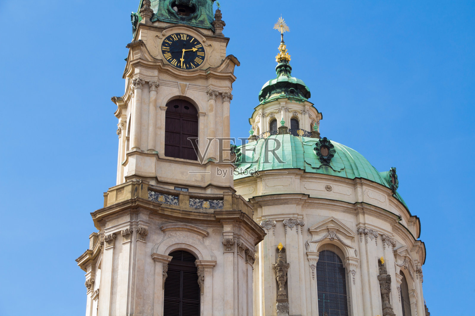 圣尼古拉斯教堂。布拉格。捷克共和国照片摄影图片