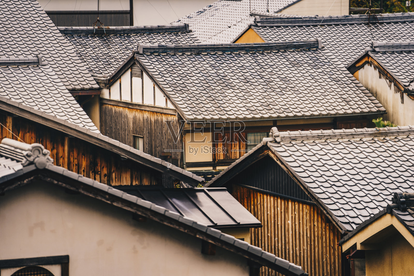 日本东山地区的京都传统房屋照片摄影图片