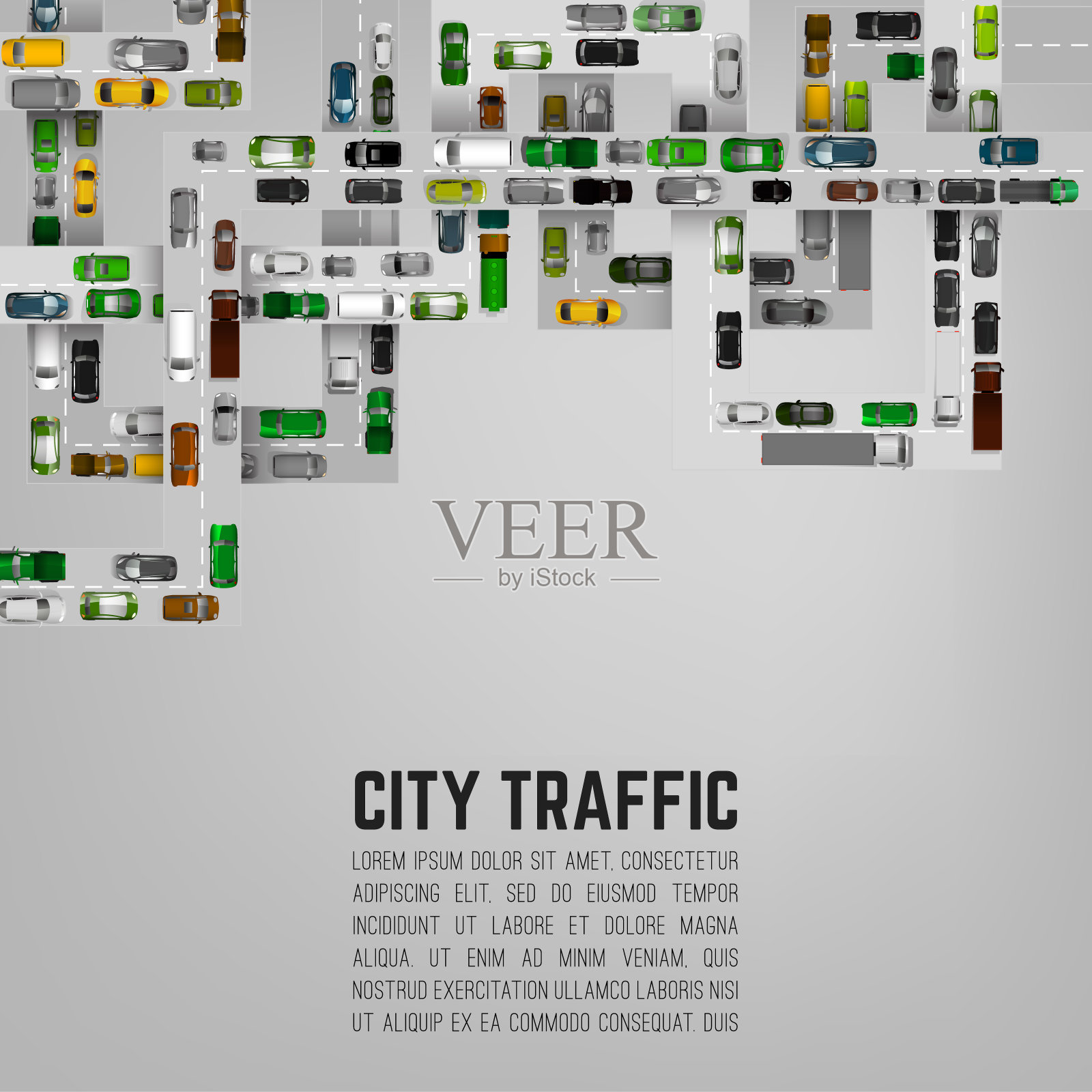 城市交通的背景插画图片素材