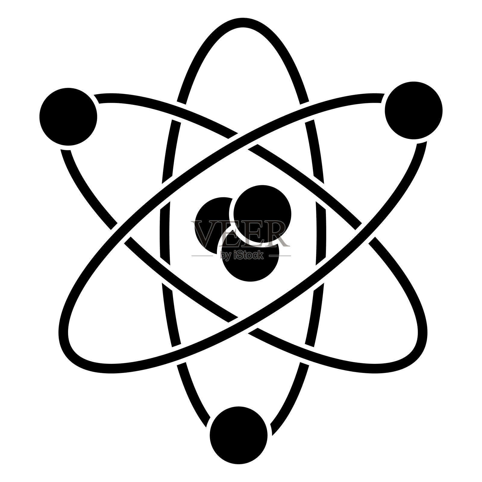 原子科学符号插画图片素材