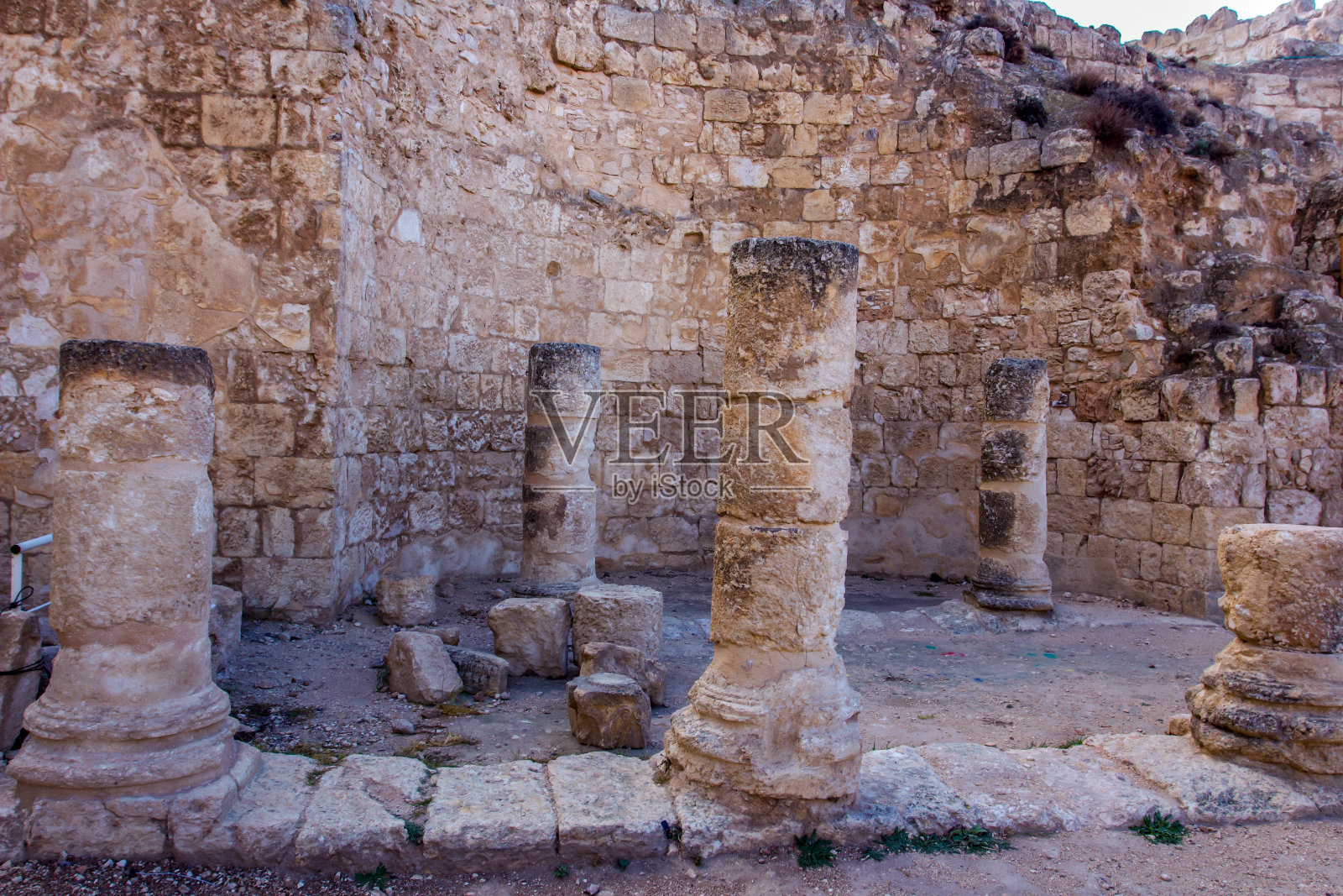 希律王考古遗址以色列犹太沙漠耶胡达的希律王宫殿照片摄影图片