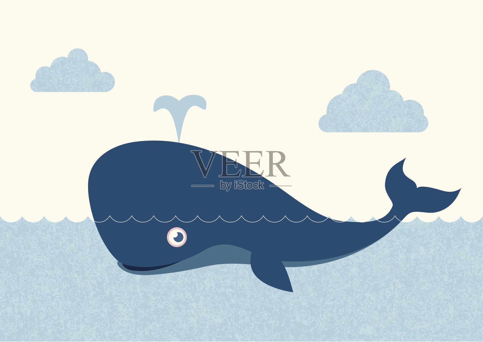 鲸鱼插画图片素材