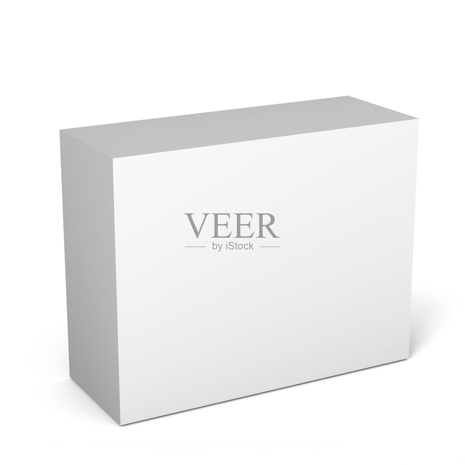 白色空白纸板包装的3d盒子在白色背景模拟和模板设计。照片摄影图片