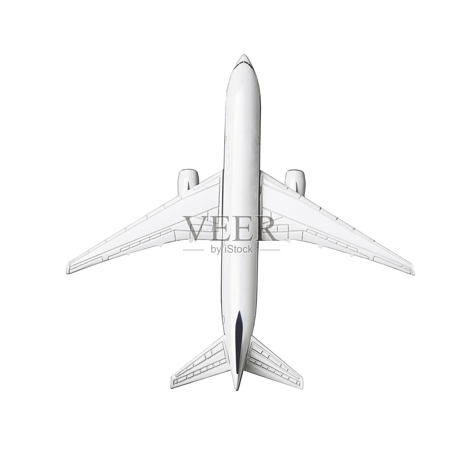 微型商业喷气客机模型照片摄影图片
