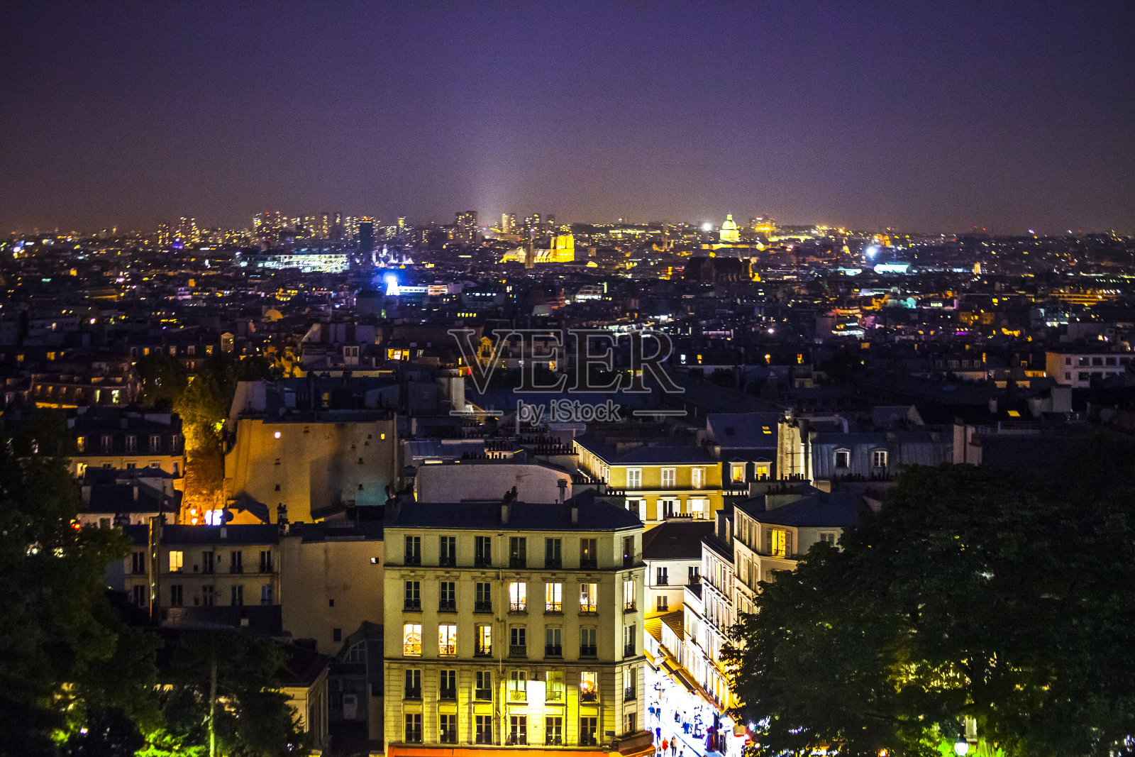法国巴黎之夜照片摄影图片