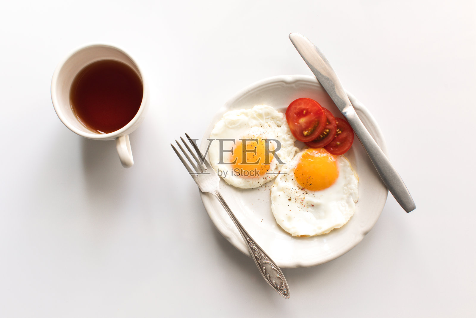 早餐配煎蛋照片摄影图片