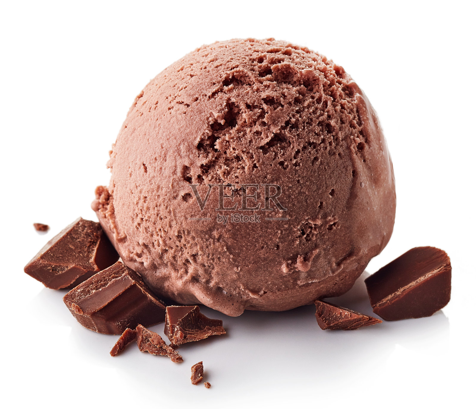 巧克力冰淇淋球照片摄影图片