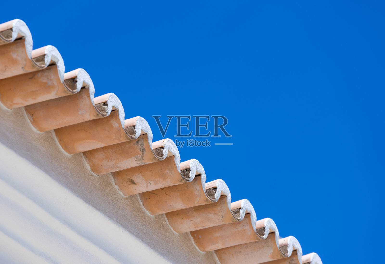 葡萄牙房产典型的屋顶屋檐照片摄影图片