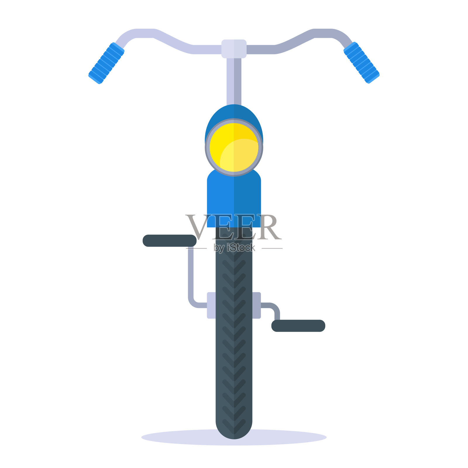 自行车前面的图标插画图片素材