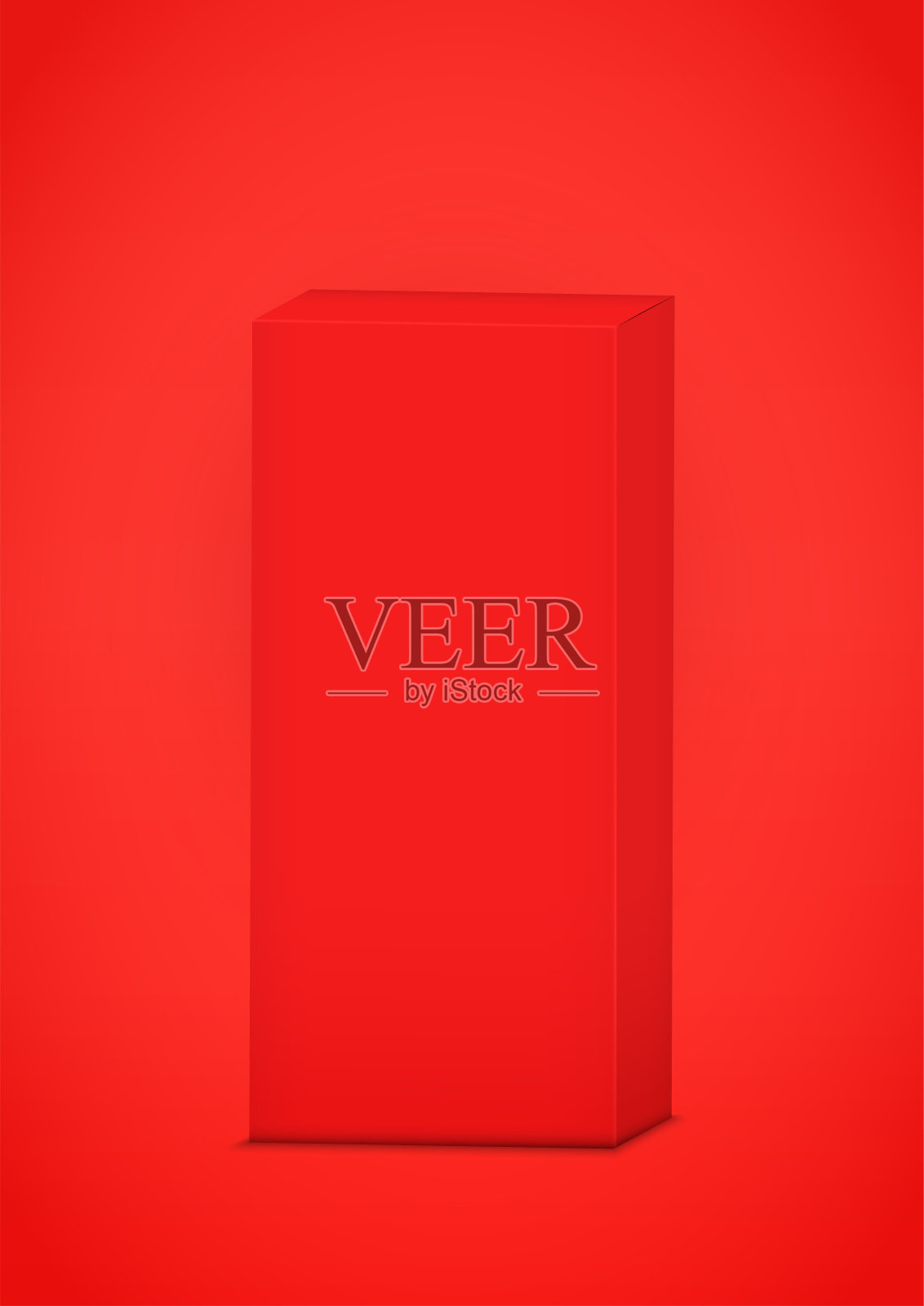 红色背景上的红色盒子插画图片素材