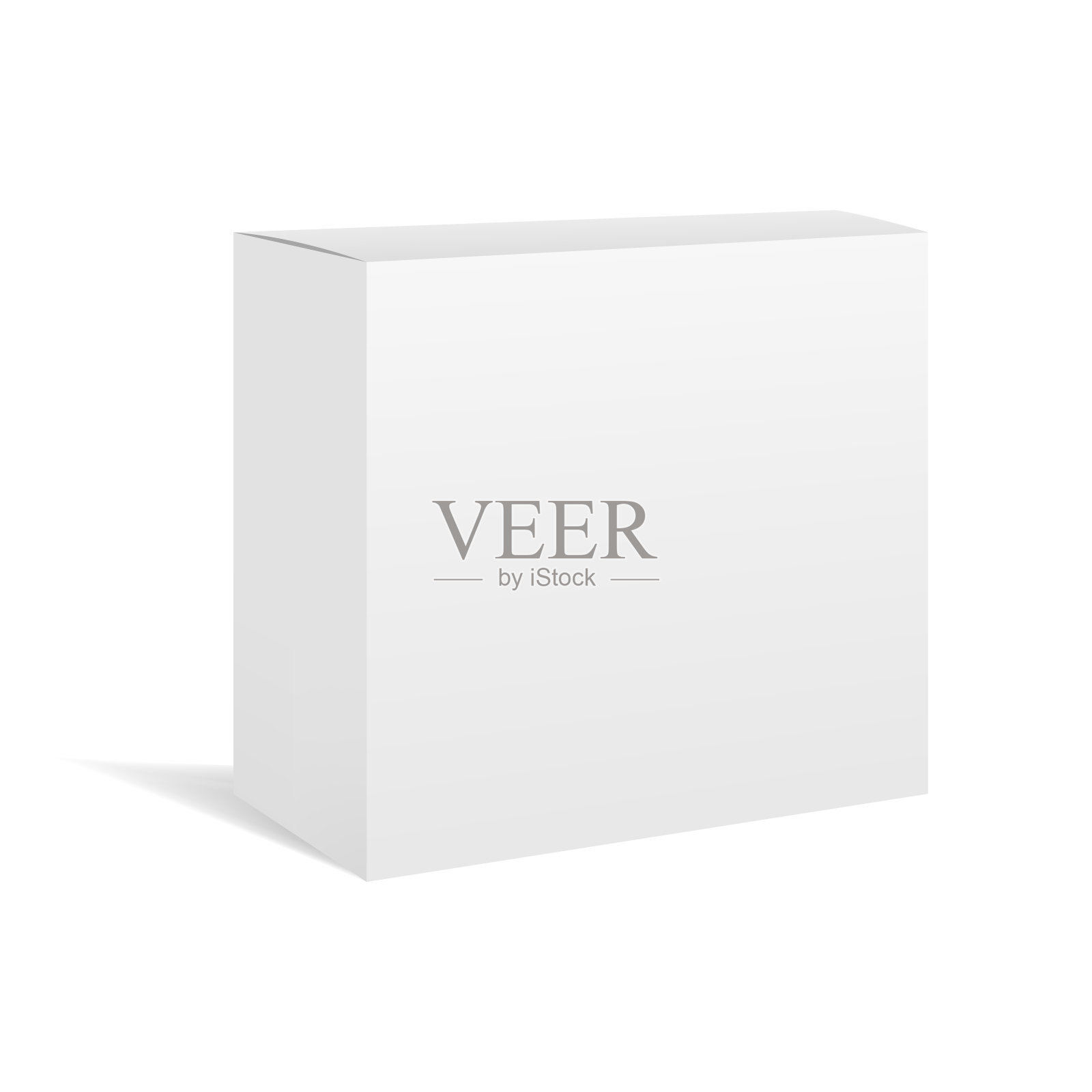 白色矢量现实盒包模型设计元素图片