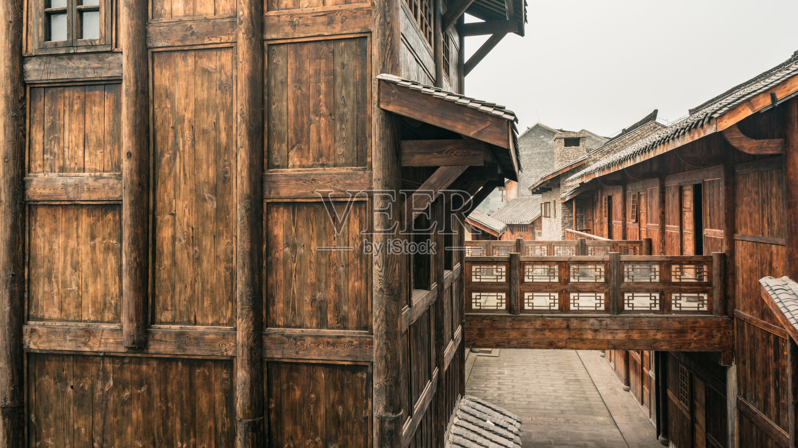 重庆古老的中式建筑照片摄影图片
