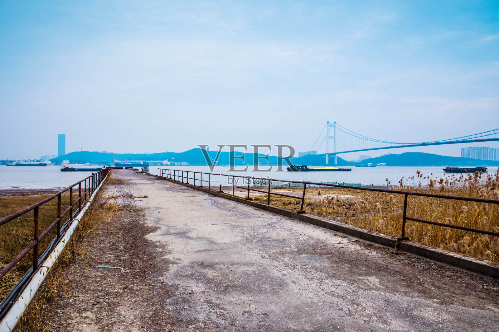 汉江古桥照片摄影图片