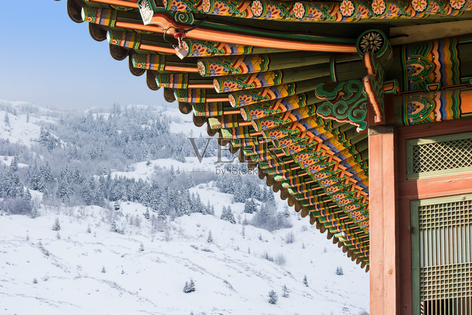 韩国传统建筑照片摄影图片
