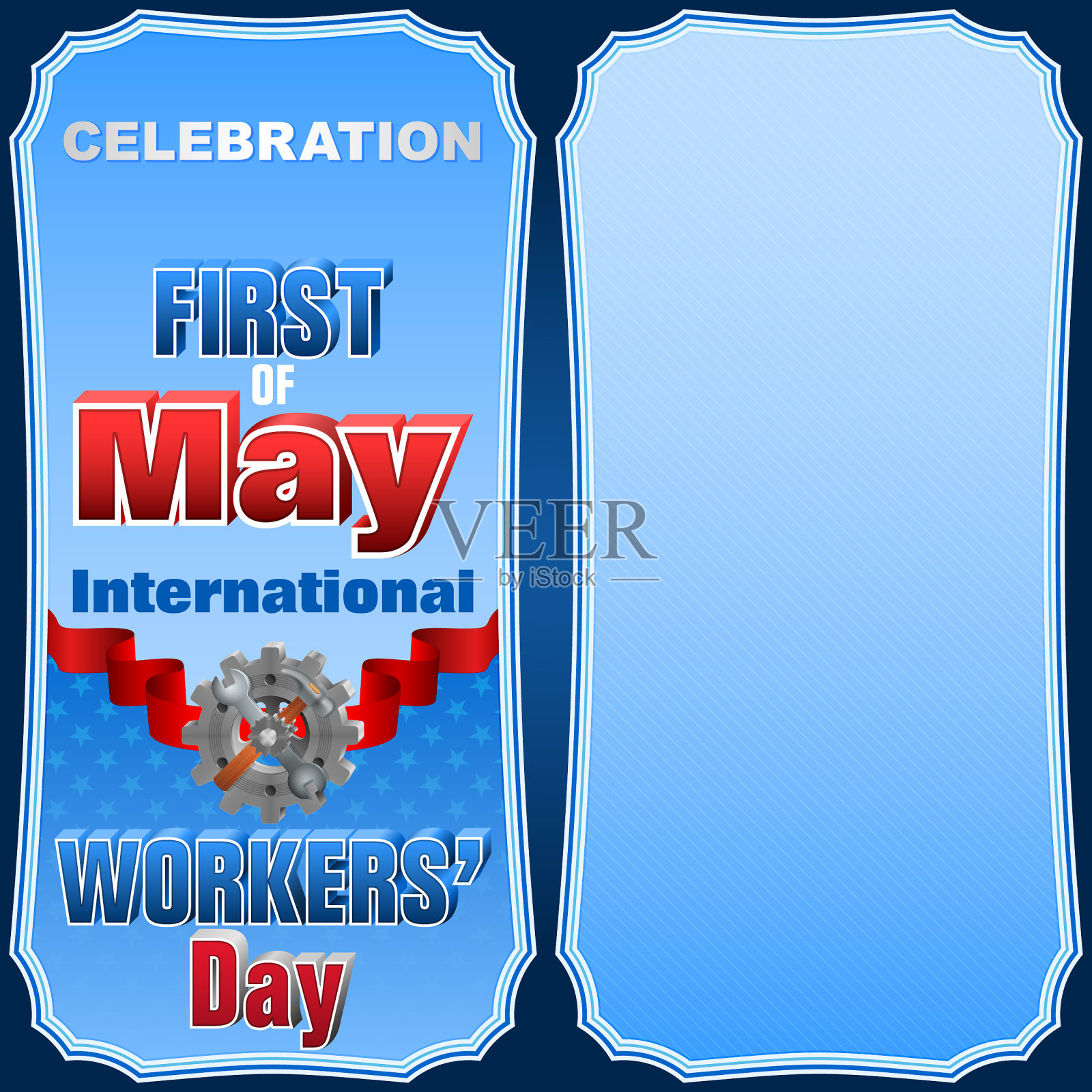 国际劳动节，庆祝5月1日设计模板素材