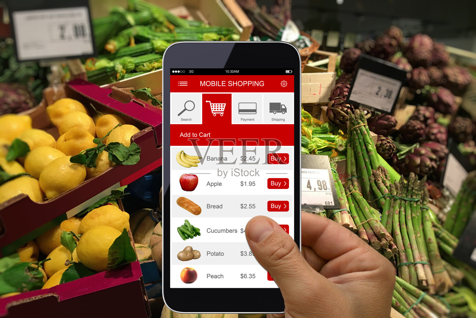 电子商务网上购物车手机app超市照片摄影图片