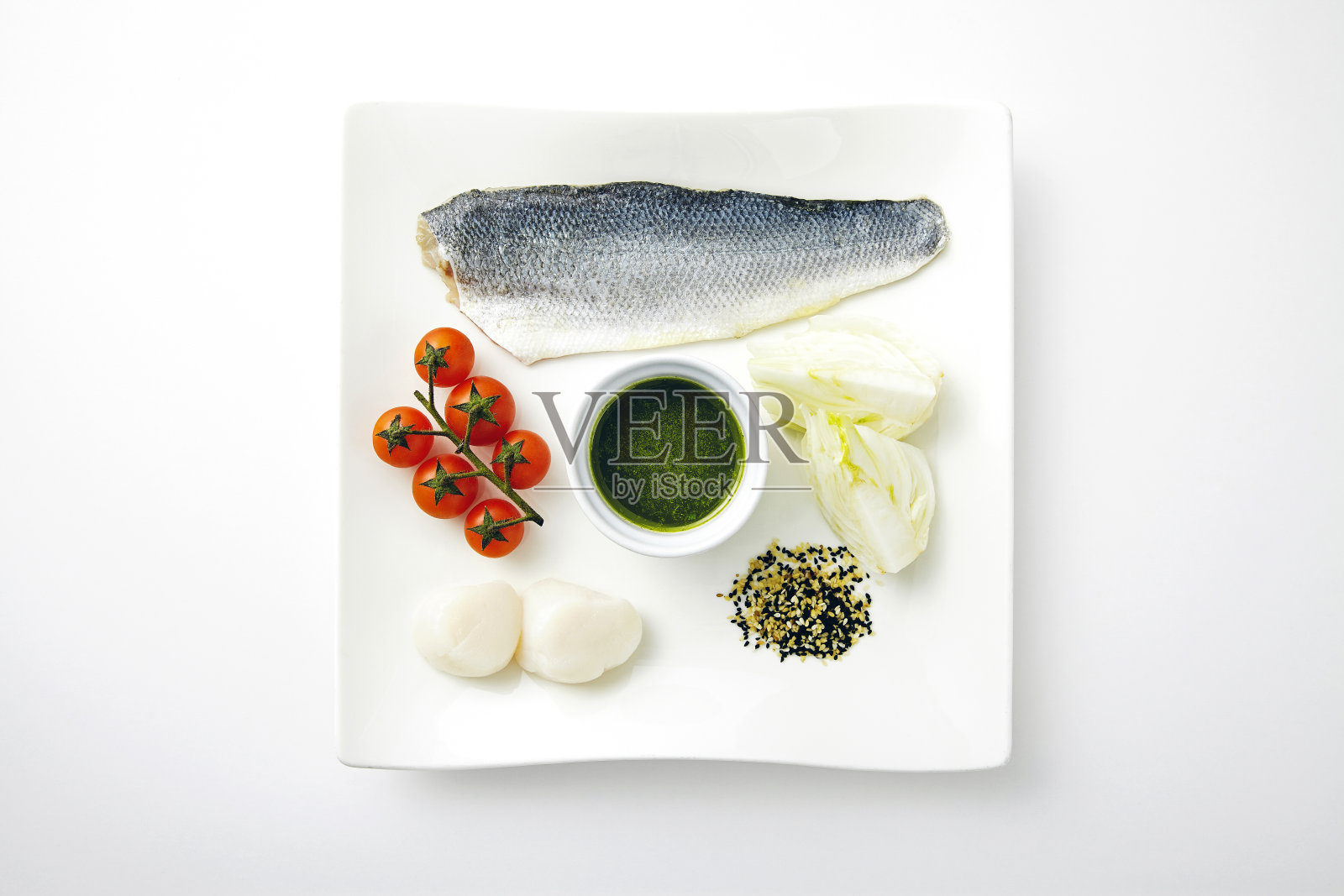 海鲈菜的配料照片摄影图片