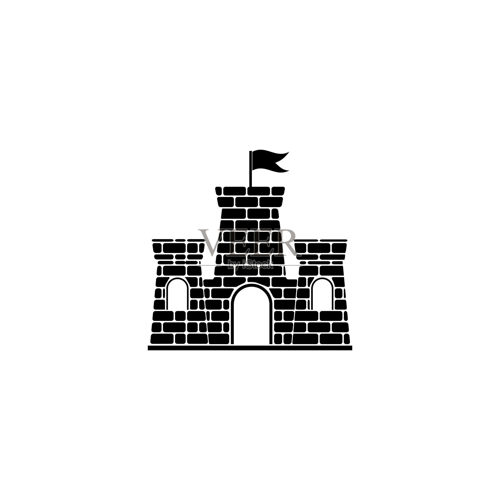 城堡矢量图设计元素图片