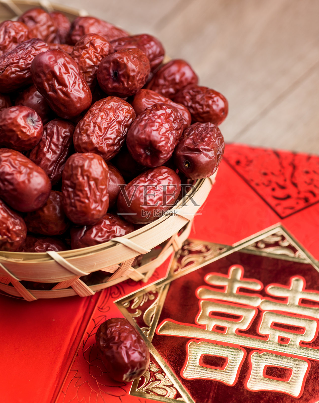中国的红枣，寓意良好。照片摄影图片