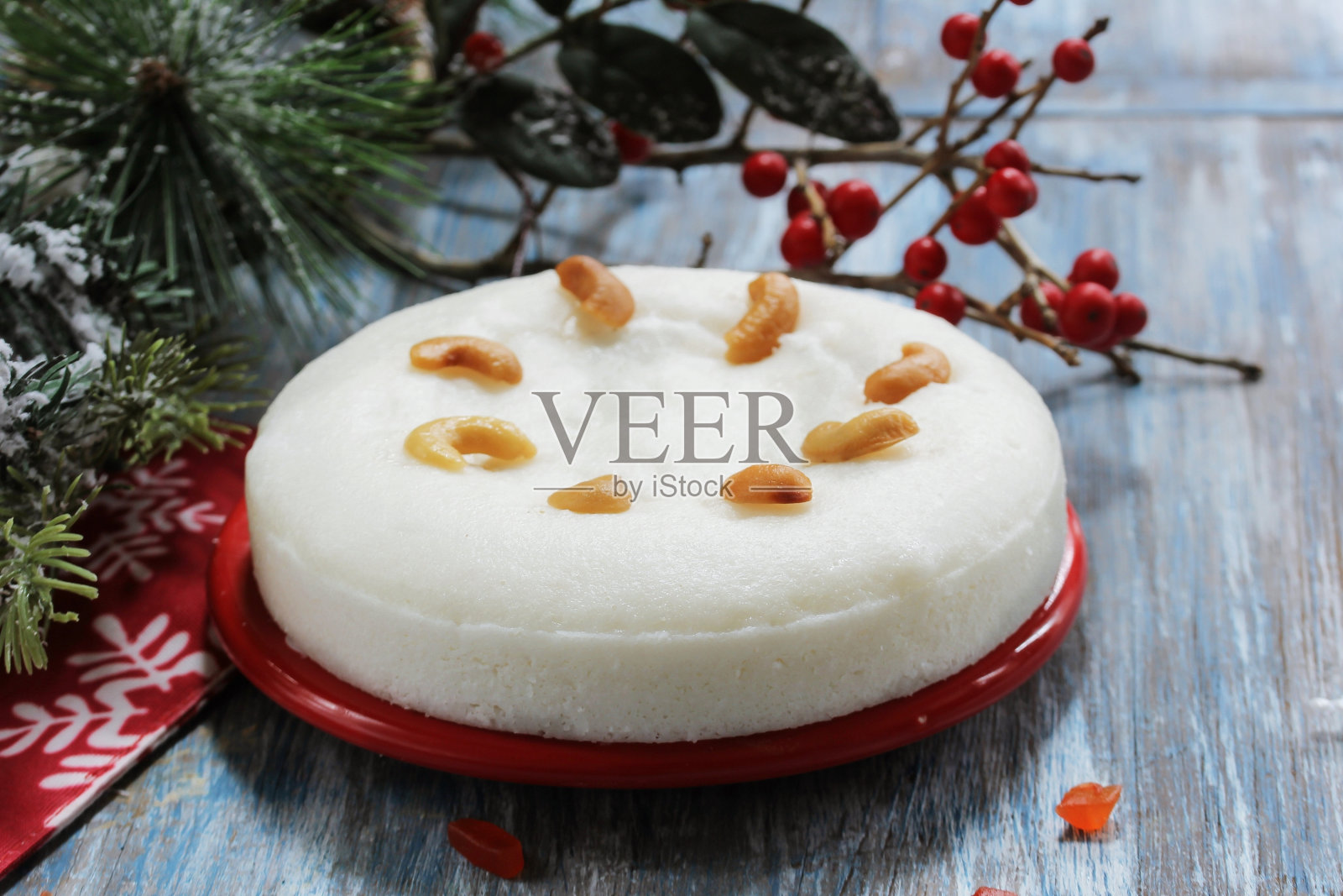 Vattayappam /蒸米粉蛋糕，喀拉拉邦圣诞食品，选择性重点照片摄影图片