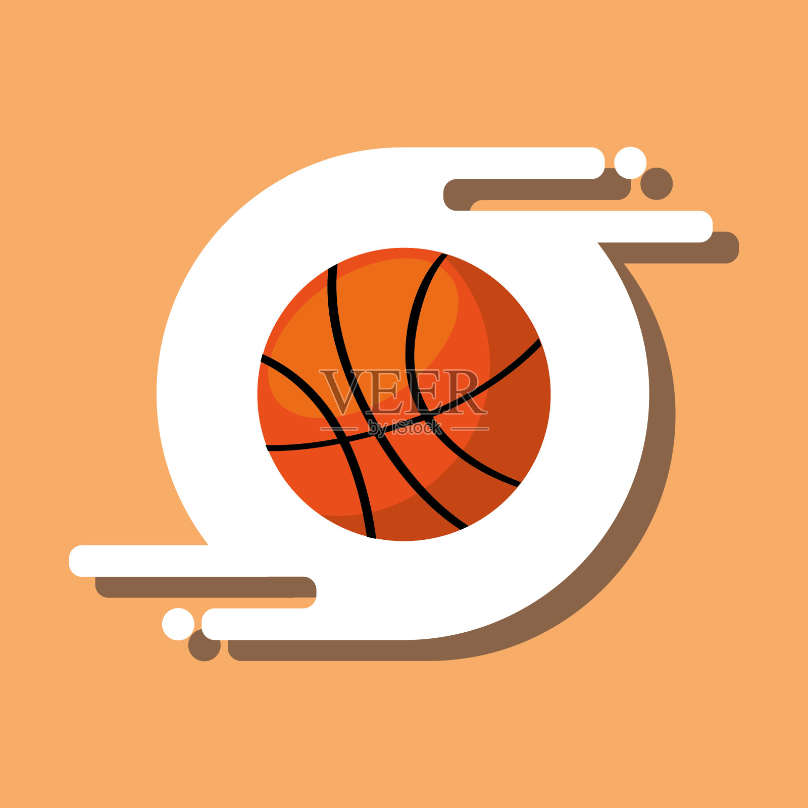 篮球运动娱乐器材插画图片素材