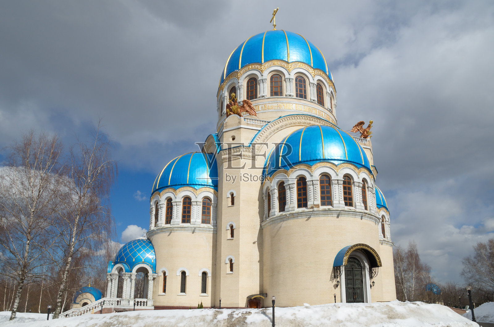 俄罗斯莫斯科奥里霍沃-波里索夫圣三位一体教堂照片摄影图片