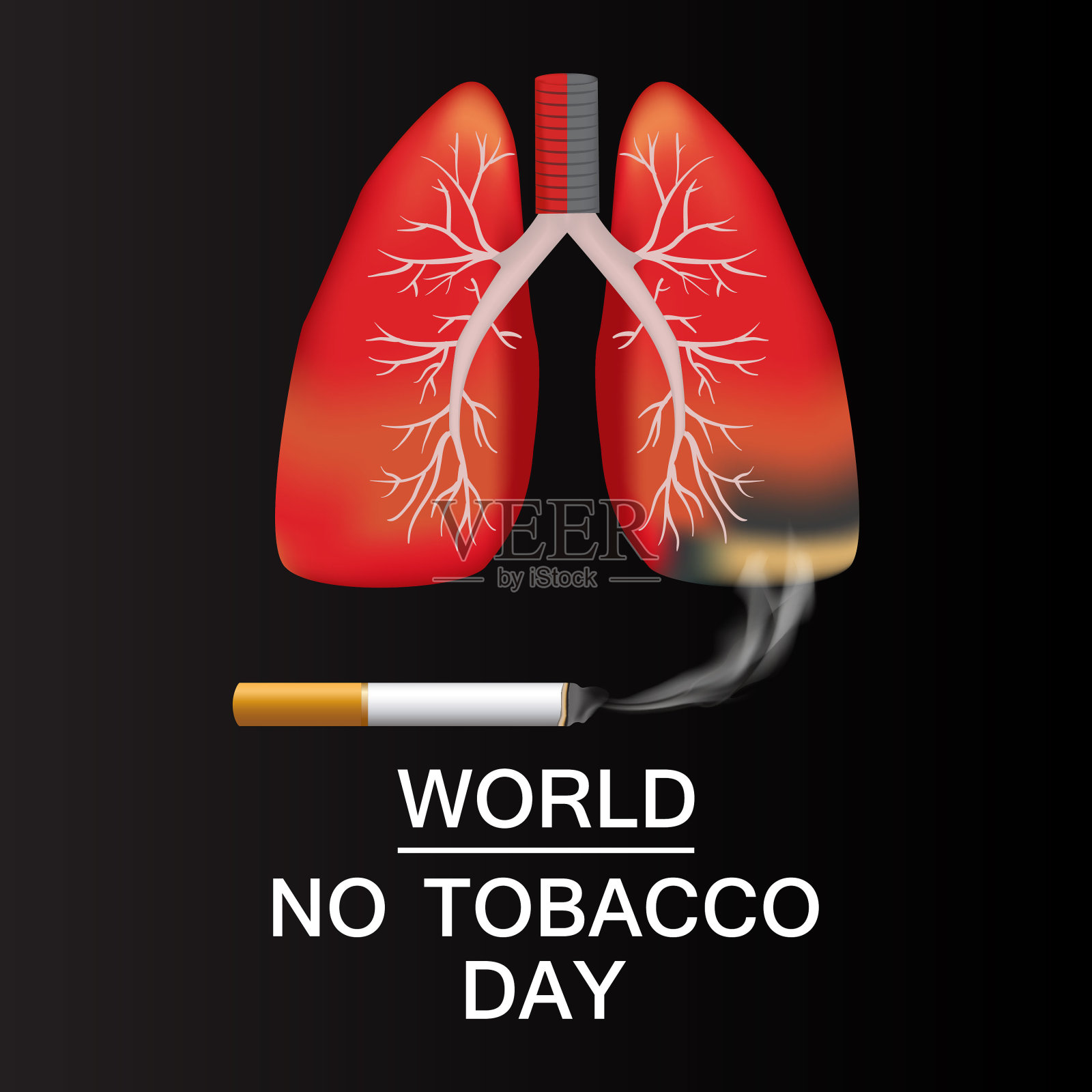 世界无烟日插画图片素材