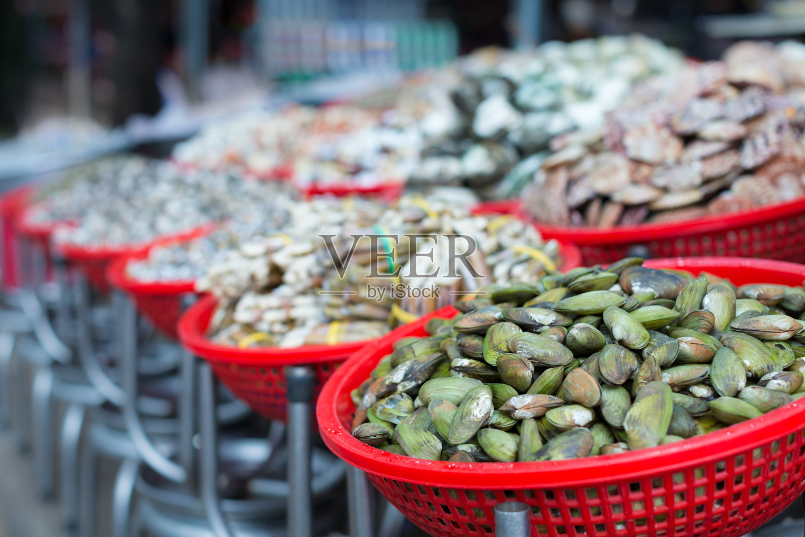 新鲜的海鲜市场照片摄影图片