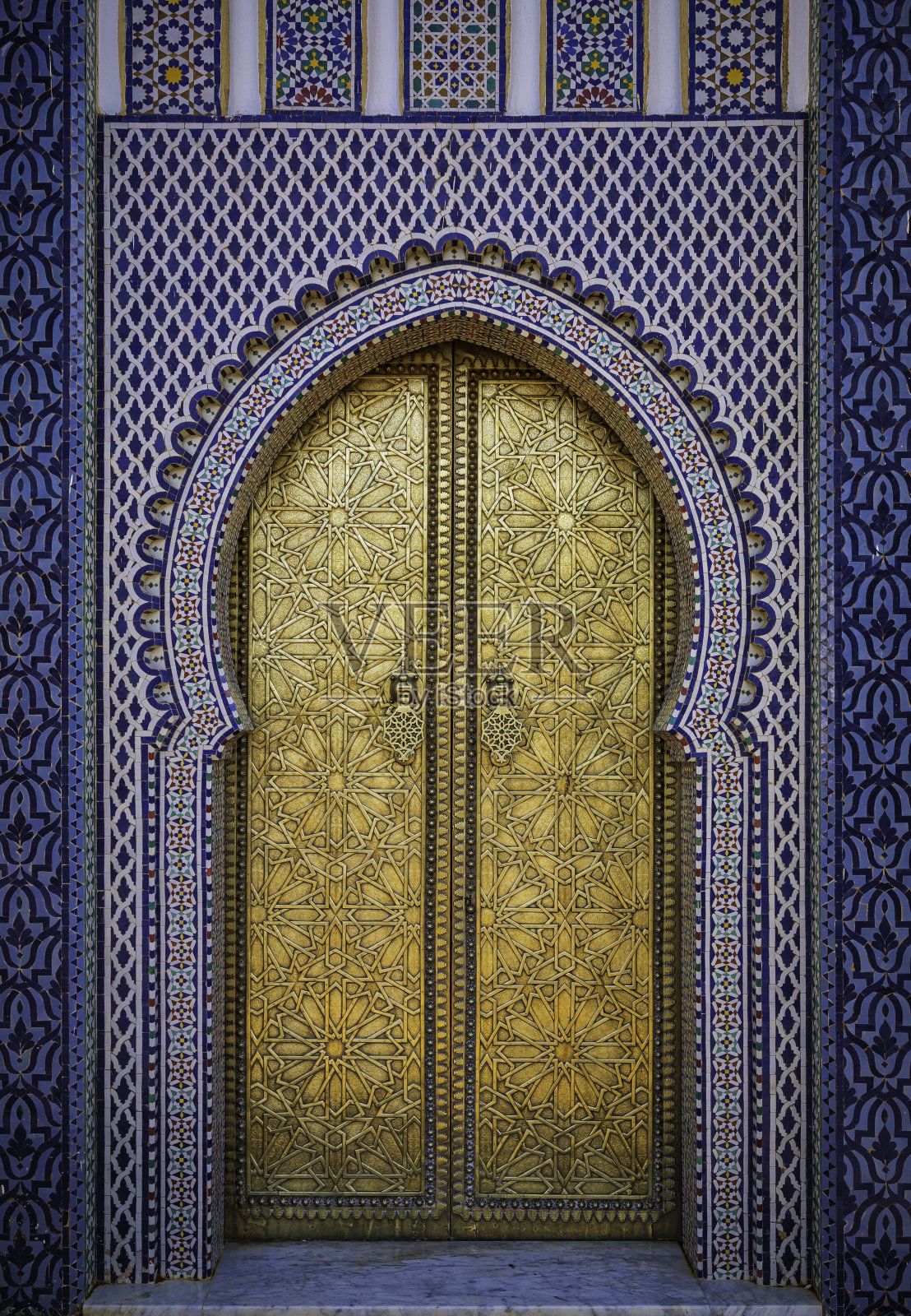 非斯皇宫的大门(HDRi)照片摄影图片