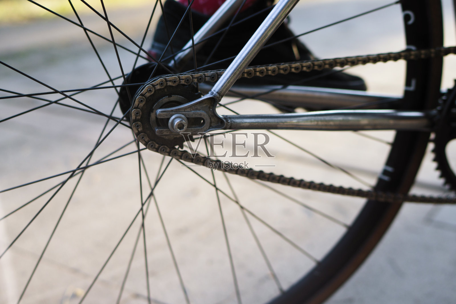 自行车链的特写照片摄影图片