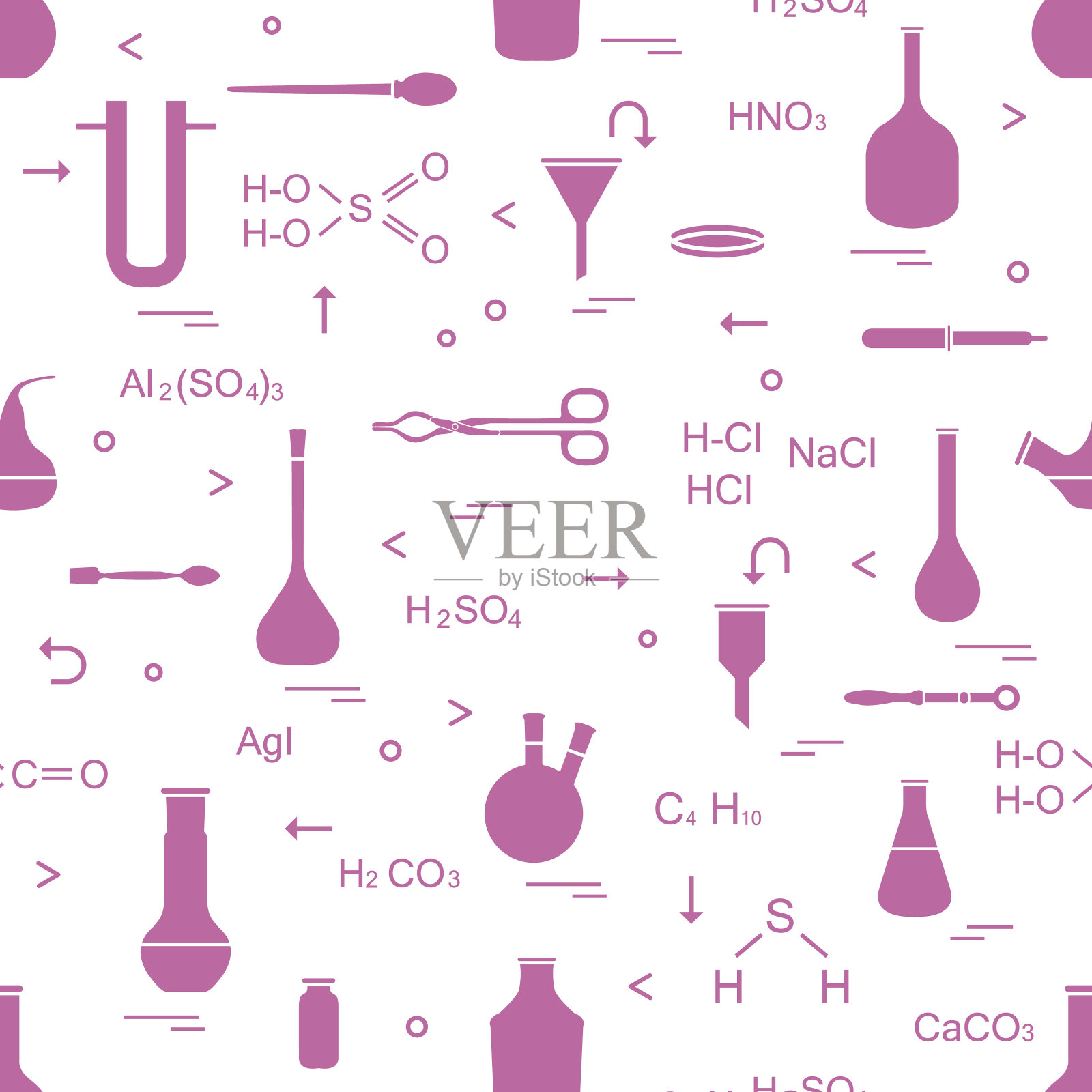 化学、生物学。科学、教育元素插画图片素材