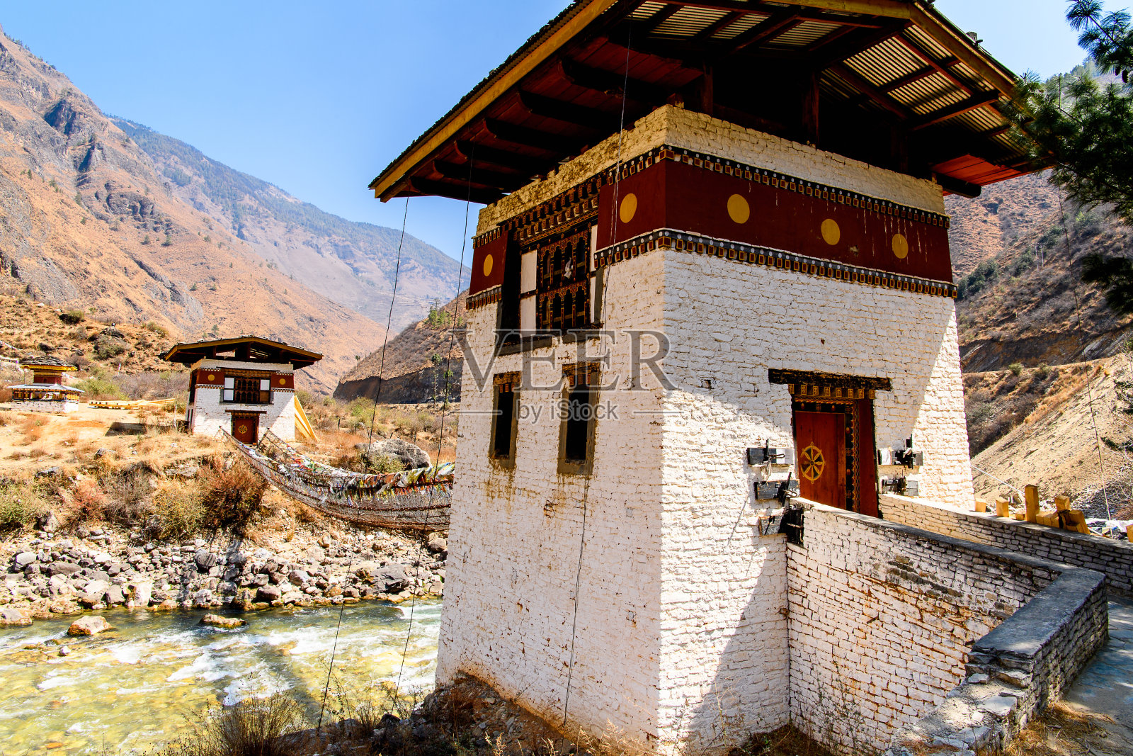 坦乔格·拉哈坎和帕罗河谷的自然，不丹照片摄影图片