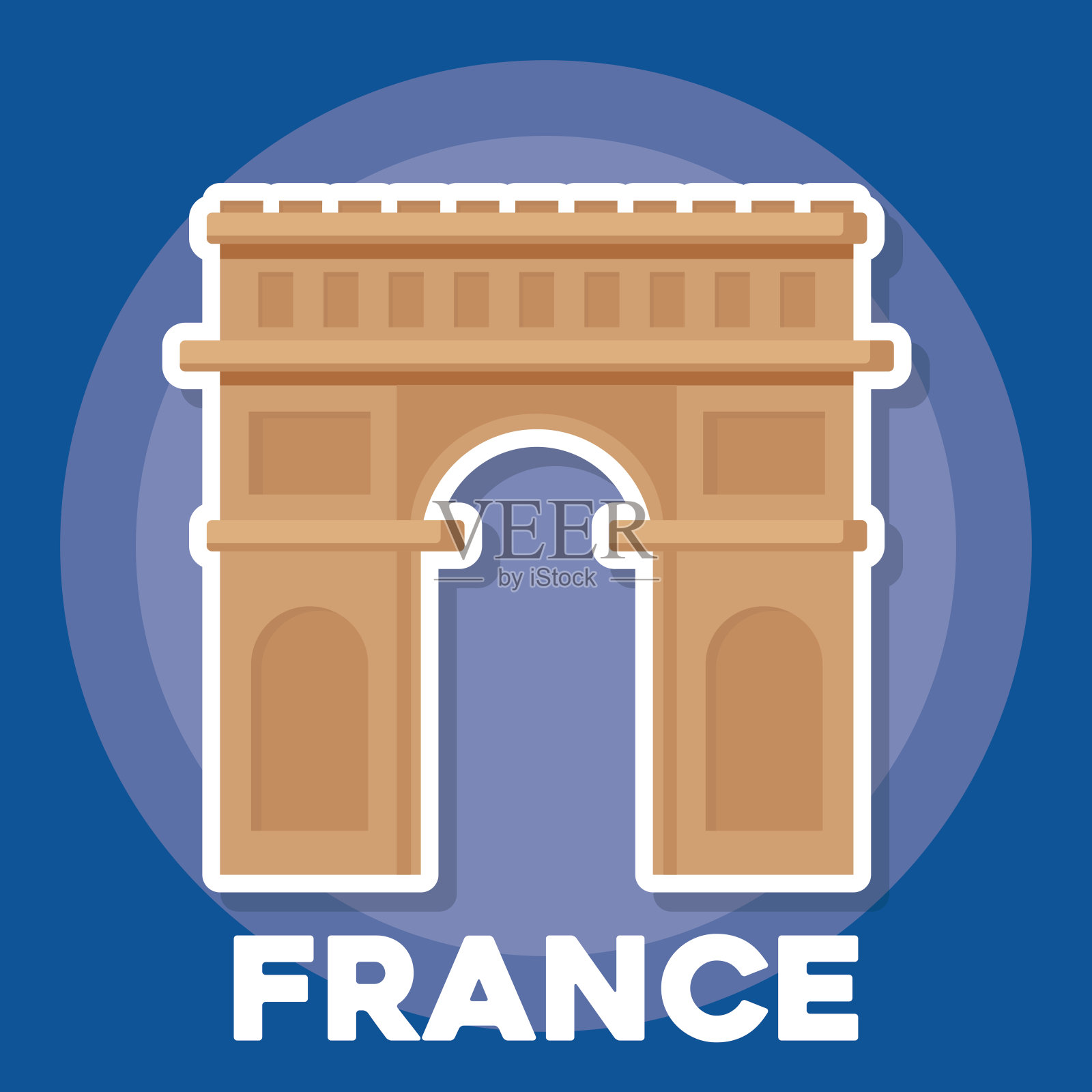 法国文化设计插画图片素材