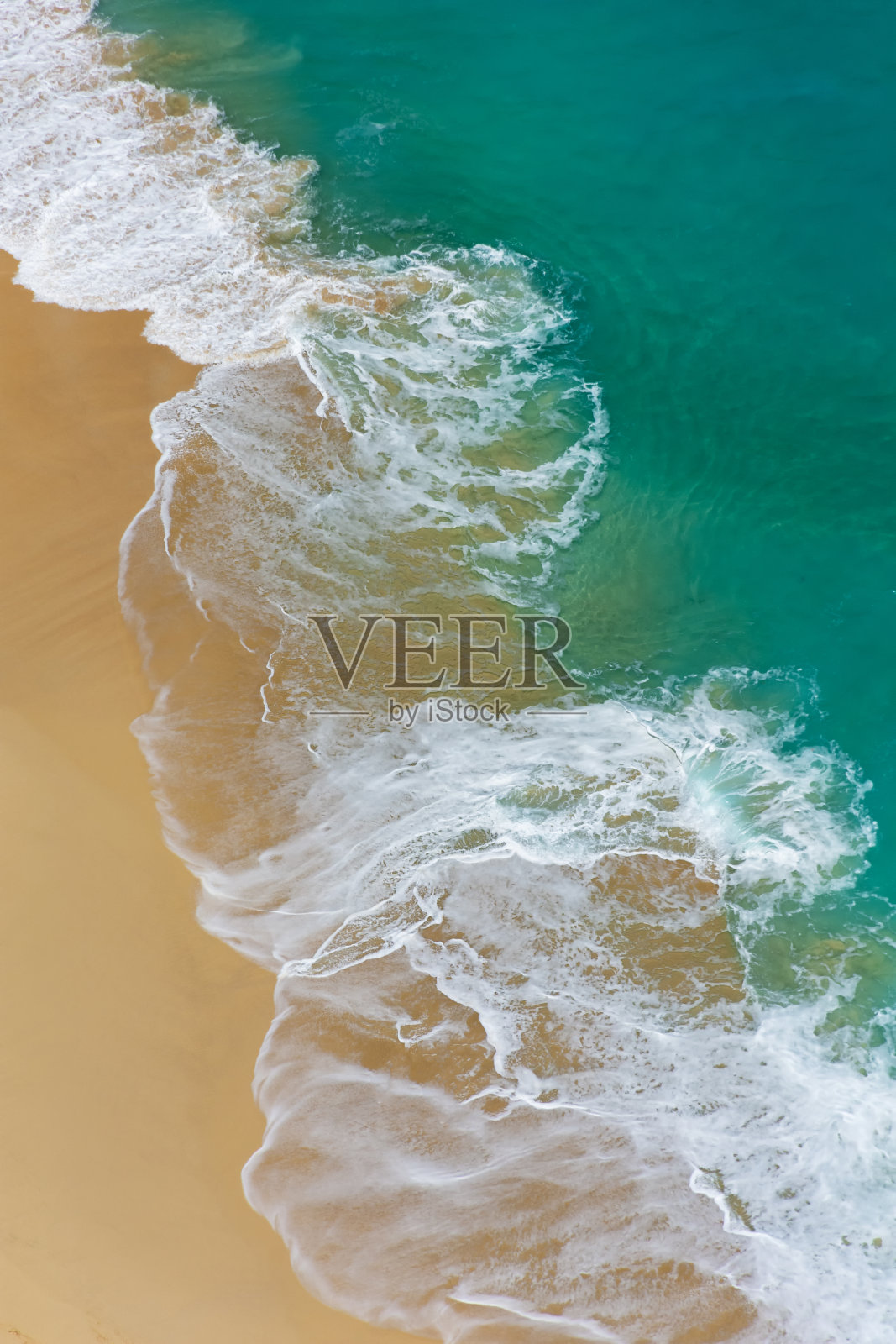 鸟瞰图的抽象热带海滩在克林金海滩Niusa Penida照片摄影图片